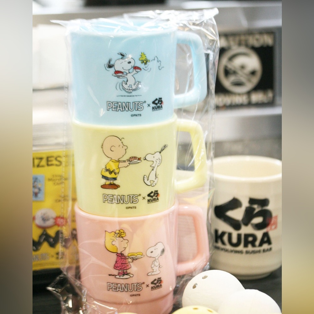 Limited edition Peanuts x Kura collab cups.  Sealed.